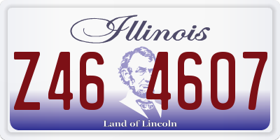 IL license plate Z464607