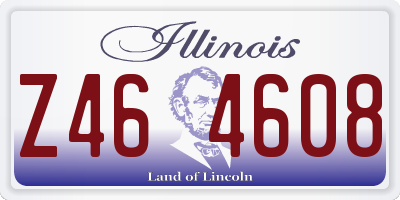 IL license plate Z464608