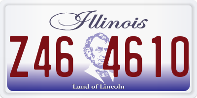 IL license plate Z464610