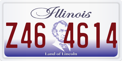 IL license plate Z464614