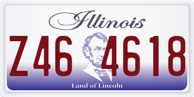 IL license plate Z464618