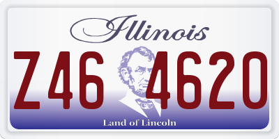 IL license plate Z464620