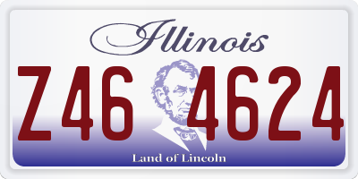 IL license plate Z464624