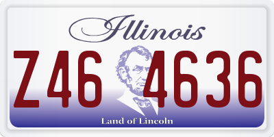 IL license plate Z464636