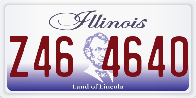 IL license plate Z464640