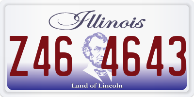 IL license plate Z464643
