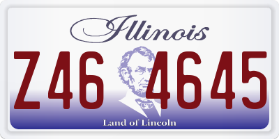 IL license plate Z464645