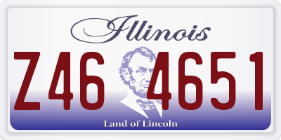 IL license plate Z464651