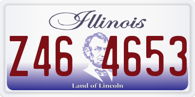 IL license plate Z464653