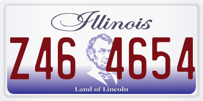 IL license plate Z464654