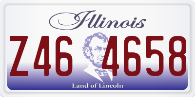 IL license plate Z464658