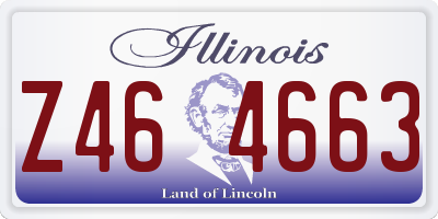 IL license plate Z464663