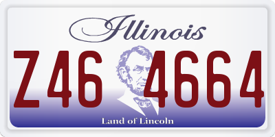 IL license plate Z464664
