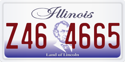 IL license plate Z464665