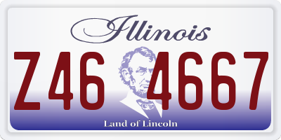 IL license plate Z464667