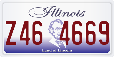 IL license plate Z464669