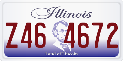 IL license plate Z464672