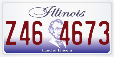 IL license plate Z464673