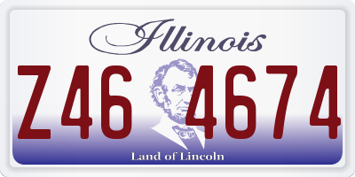 IL license plate Z464674