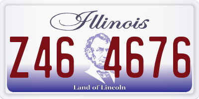 IL license plate Z464676