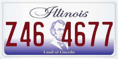 IL license plate Z464677
