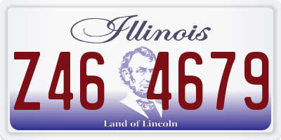 IL license plate Z464679