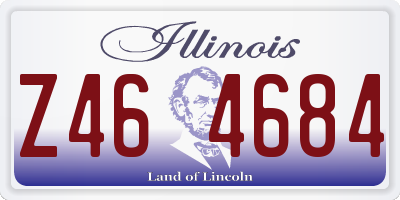 IL license plate Z464684