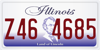 IL license plate Z464685