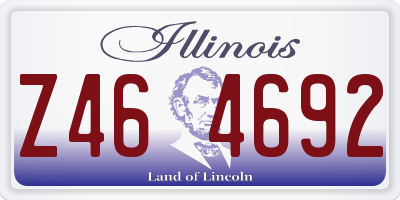 IL license plate Z464692