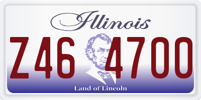 IL license plate Z464700