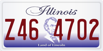 IL license plate Z464702