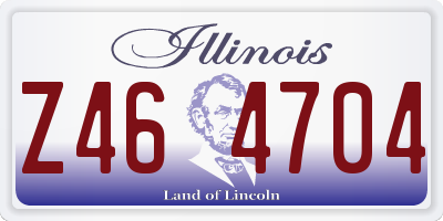 IL license plate Z464704