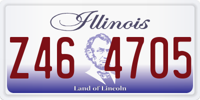 IL license plate Z464705