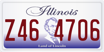 IL license plate Z464706