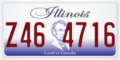 IL license plate Z464716