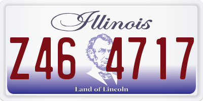 IL license plate Z464717