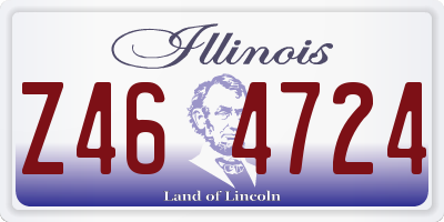 IL license plate Z464724