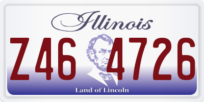 IL license plate Z464726