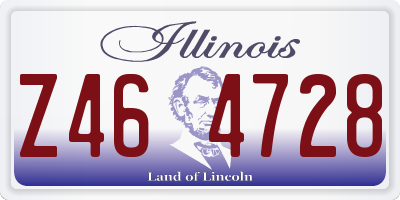 IL license plate Z464728