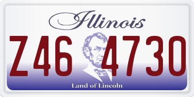 IL license plate Z464730