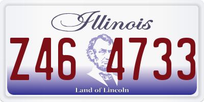 IL license plate Z464733