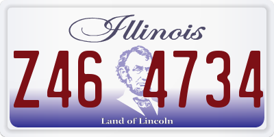 IL license plate Z464734