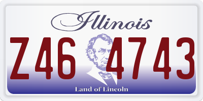 IL license plate Z464743