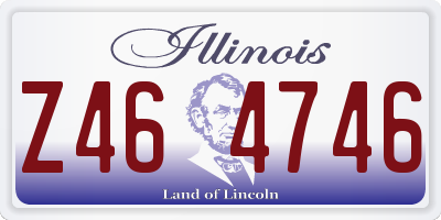 IL license plate Z464746