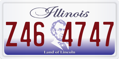 IL license plate Z464747