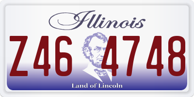 IL license plate Z464748