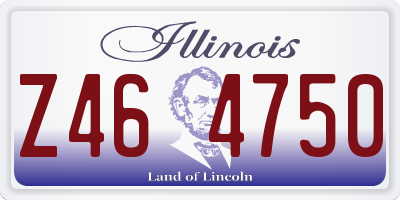 IL license plate Z464750