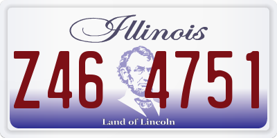 IL license plate Z464751