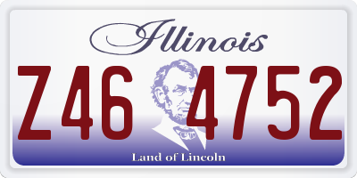 IL license plate Z464752