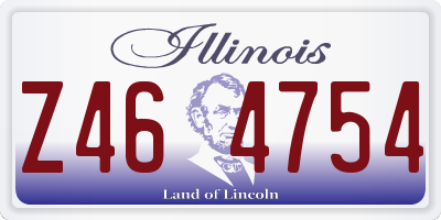 IL license plate Z464754